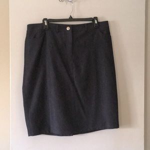 Calvin Klein Dark denim looking skirt.